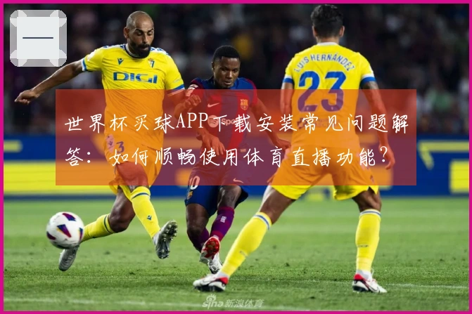 世界杯买球APP下载安装常见问题解答：如何顺畅使用体育直播功能？