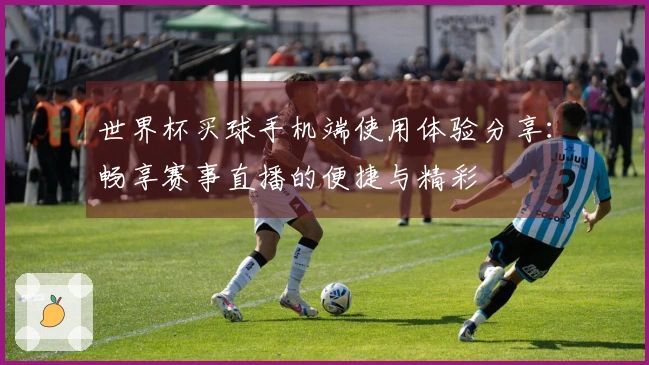 世界杯买球手机端使用体验分享：畅享赛事直播的便捷与精彩